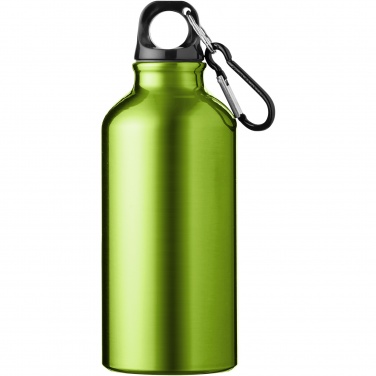 Logotrade Werbeartikel das Foto: Oregon 400 ml Aluminium Trinkflasche mit Karabinerhaken