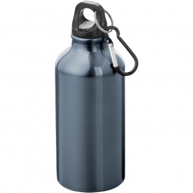 Logotrade Werbeartikel das Foto: Oregon 400 ml Aluminium Trinkflasche mit Karabinerhaken