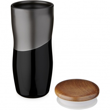 Logotrade Werbegeschenke das Foto: Reno 370 ml doppelwandiger Keramikbecher