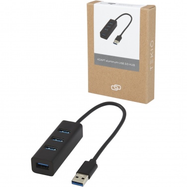 Logotrade Firmengeschenke das Foto: ADAPT USB 3.0-Hub aus Aluminium