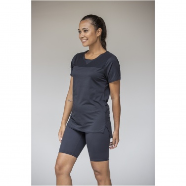 Logotrade Werbegeschenke das Foto: Borax Cool Fit T-Shirt aus recyceltem  GRS Material für Damen