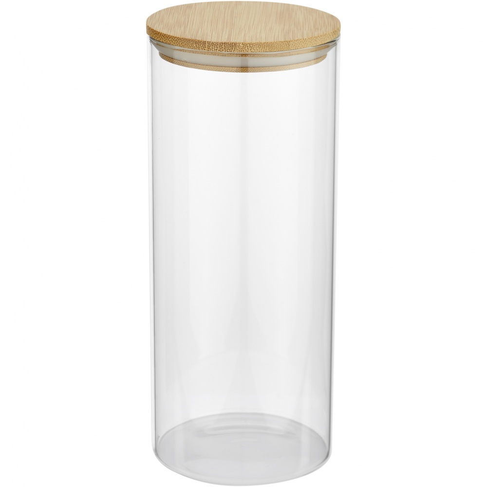 Logotrade Geschäftsgeschenke das Foto: Boley 940 ml Glasbehälter für Lebensmittel
