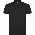 Star Poloshirt für Herren, Durchgehend schwarz