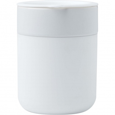 Logotrade Firmengeschenke das Foto: Java 330 ml Keramikbecher mit Silikonhülle und Kunststoffdeckel