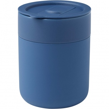 Logotrade Firmengeschenke das Foto: Java 330 ml Keramikbecher mit Silikonhülle und Kunststoffdeckel