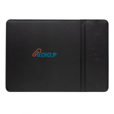Logotrade Werbeartikel das Foto: Swiss Peak RCS recyceltes 10W Wireless-Charging PU Mauspad