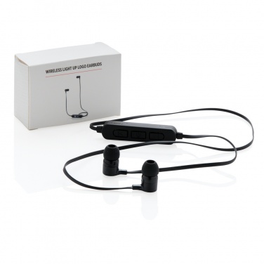 Logotrade werbemittel das Foto: Wireless Ohrhörer mit leuchtendem Logo