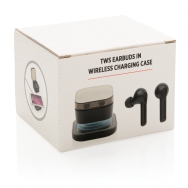 Logotrade Geschäftsgeschenke das Foto: TrueWireless Ohrhörer in kabelloser Ladebox