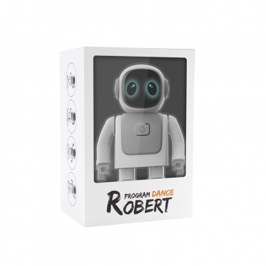 Logotrade Geschäftsgeschenke das Foto: Robert der tanzende Roboter mit Lautsprecher