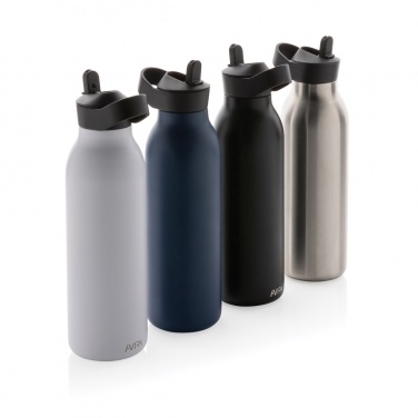 Logotrade Werbeartikel das Foto: Avira Ara RCS Re-Steel Fliptop Wasserflasche 500ml