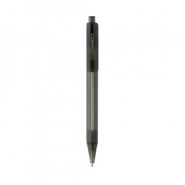 Logotrade Geschäftsgeschenke das Foto: GRS rPET X8 transparenter Stift