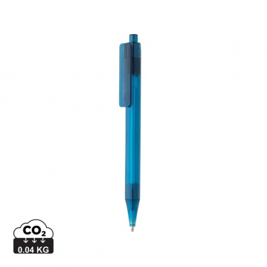 Logotrade Logogeschenke das Foto: GRS rPET X8 transparenter Stift