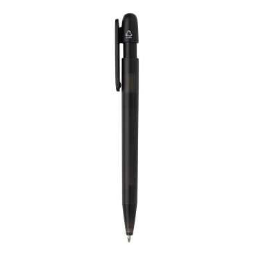 Logotrade Logogeschenke das Foto: Devin transparenter Stift aus GRS zertifiziertem rABS