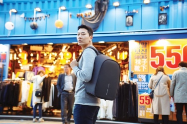 Logotrade werbemittel das Foto: Bobby Hero Regular Anti-Diebstahl-Rucksack