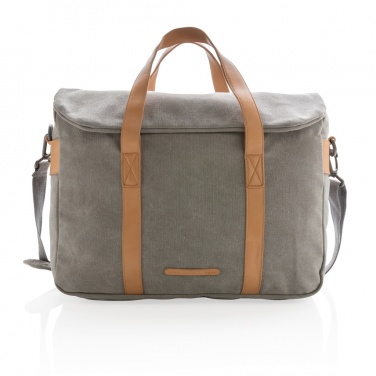 Logotrade Geschäftsgeschenke das Foto: Canvas Laptop-Tasche, PVC-frei