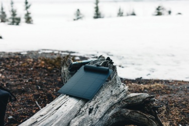 Logotrade werbemittel das Foto: Pedro AWARE™ RPET Deluxe Rucksack mit 5W Solar Panel