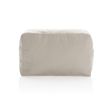 Logotrade Werbeartikel das Foto: Impact Aware™ 285g/m² Kosmetiktasche aus ungefärbtem Canvas