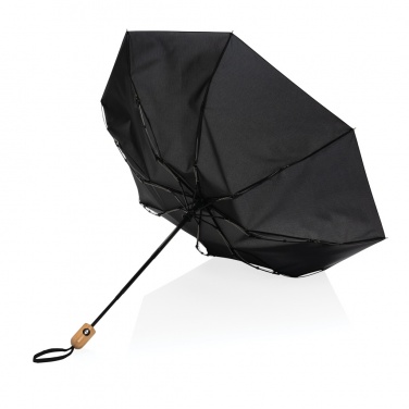Logotrade Logogeschenke das Foto: 21" Impact AWARE™ RPET 190T Bambus-Schirm autom. open/close