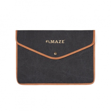 Logotrade Werbeartikel das Foto: VINGA Bosler 16" Laptop-Tasche aus GRS recyceltem Canvas