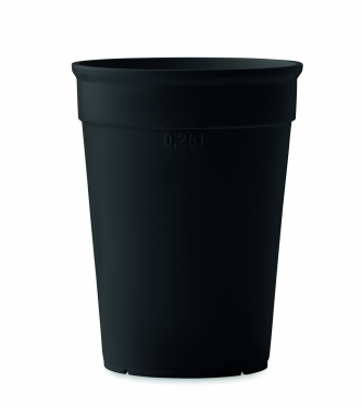 Logotrade Firmengeschenke das Foto: Recycelter PP-Becher 250 ml