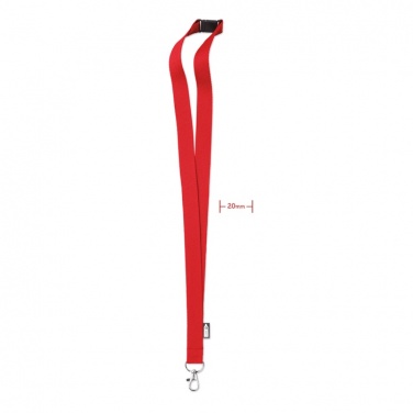 Logotrade Logogeschenke das Foto: Lanyard RPET 20mm