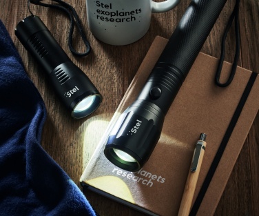 Logotrade Geschäftsgeschenke das Foto: Große LED-Taschenlampe Alu