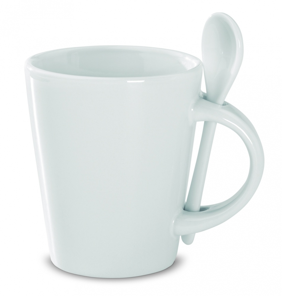 Logotrade Werbeartikel das Foto: Tasse mit Löffel Sublimation
