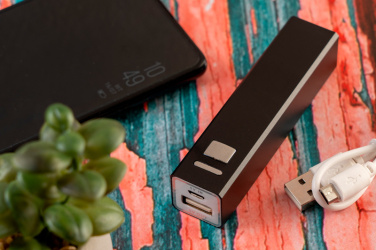 Logotrade Werbegeschenke das Foto: Metall-Powerbank PORT HOPE 2200mAh