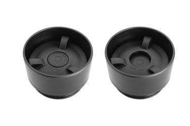Logotrade Werbeartikel das Foto: Thermobecher ARANSOL 300 ml Schwarzwolf