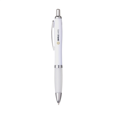 Logotrade Werbeartikel das Foto: Athos Trans GRS Stift aus recyceltem ABS