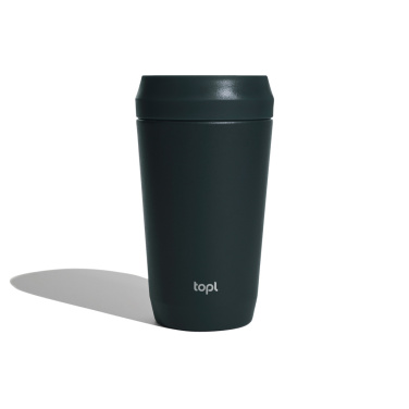 Logotrade Werbegeschenke das Foto: Topl-Trinkbecher aus rec. Stahl mit 360-Grad-Deckel 354ml