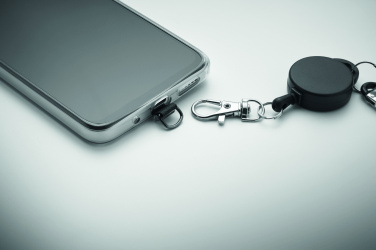 Logotrade Firmengeschenke das Foto: Einziehbarer Smartphone-Halter