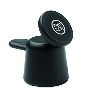 Logotrade werbemittel das Foto: 3in1 kabellose Ladestation 15W