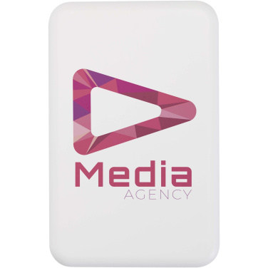 Logotrade Werbeartikel das Foto: Acrab 15 W 10.000 mAh magnetische kabellose Powerbank mit 20 W PD aus recyceltem Kunststoff