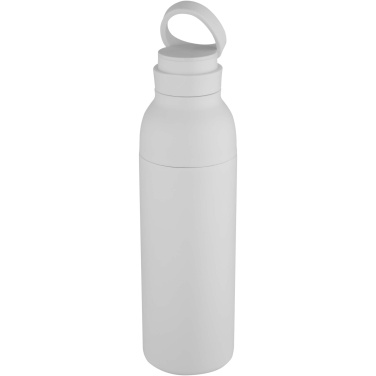 Logotrade Geschäftsgeschenke das Foto: Illuminate 650 ml RCS doppelwandige Isolierflasche aus recyceltem Edelstahl
