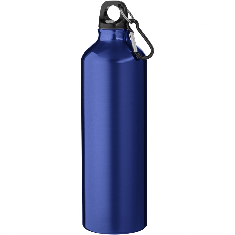 Logo trade promotional gift photo of: Oregon 770 ml aluminium water bottle with carabiner