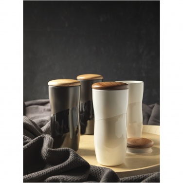 Logo trade promotional products picture of: Double-walled ceramic tumbler Reno 370 ml