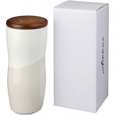 Logotrade business gift image of: Double-walled ceramic tumbler Reno 370 ml