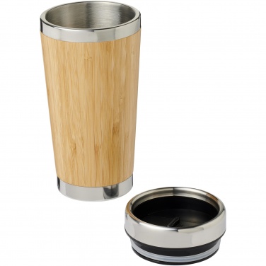 Logo trade promotional items image of: Bambus 450 ml tumbler with bamboo outer