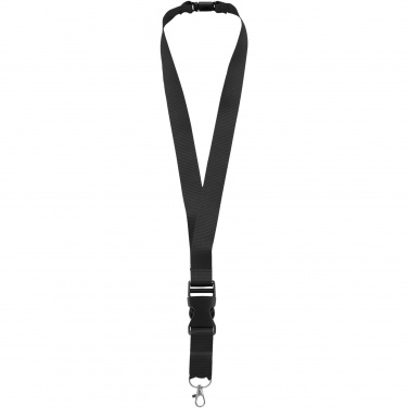 Logo trade promotional giveaways image of: Yogi lanyard detachable buckle break-away closure