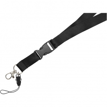 Logo trade business gifts image of: Sagan phone holder lanyard with detachable buckle