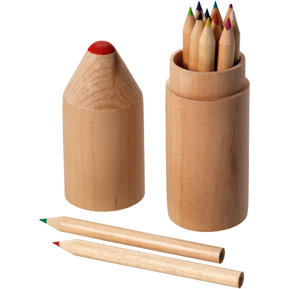 Logotrade promotional merchandise image of: Bossy 12-piece coloured pencil set