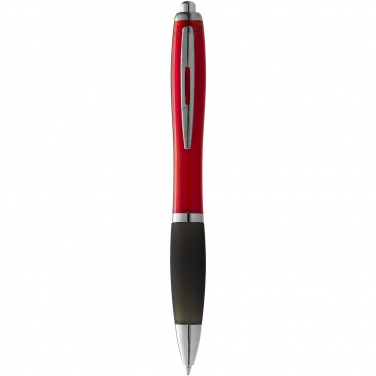 Logotrade promotional gift image of: Nash ballpoint pen coloured barrel and black grip