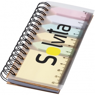 Logotrade promotional products photo of: Spinner spiral notebook with coloured sticky notes