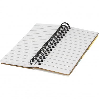 Logotrade promotional item image of: Spinner spiral notebook with coloured sticky notes