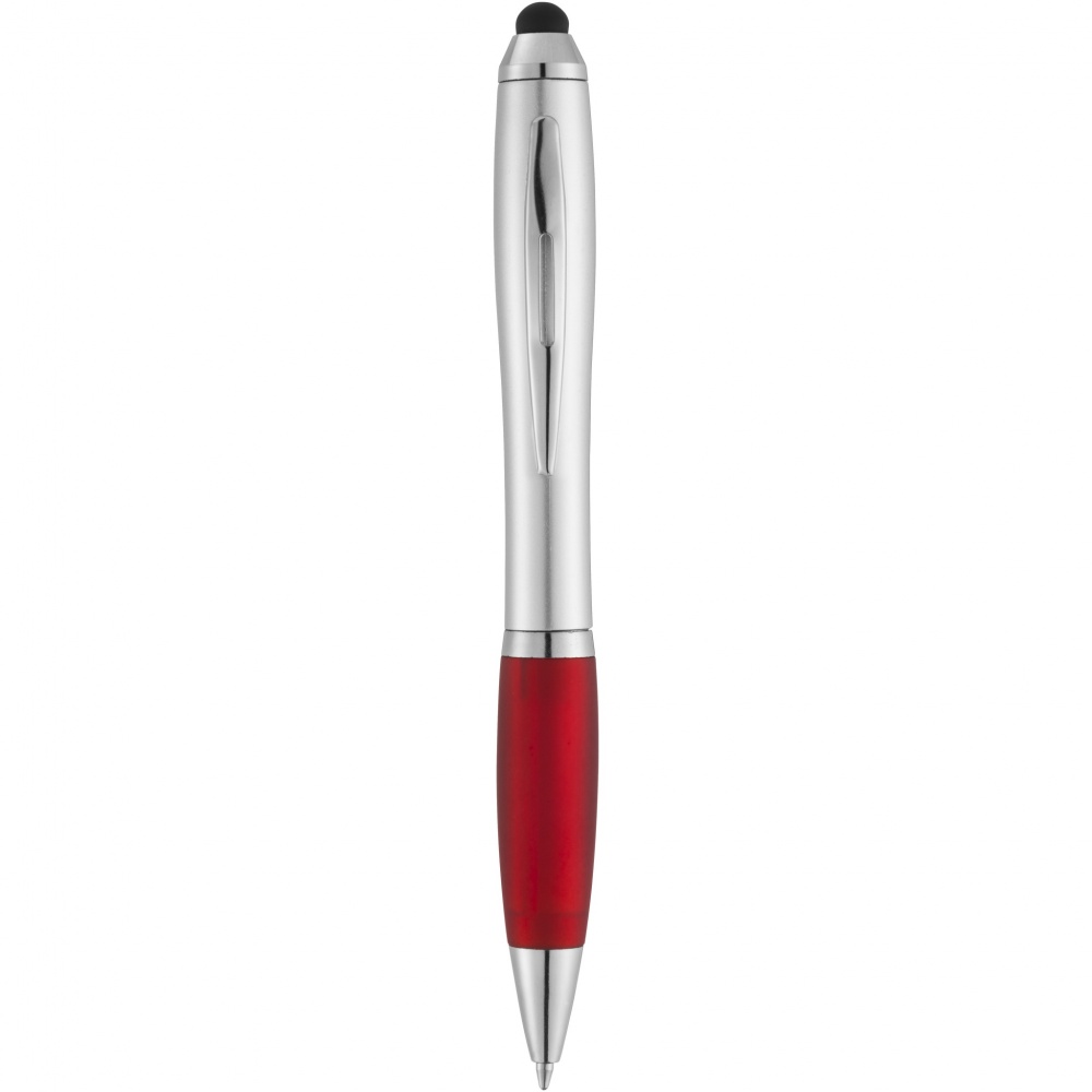Logo trade corporate gift photo of: Nash stylus ballpoint with coloured grip