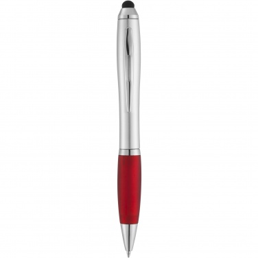 Logo trade promotional giveaway photo of: Nash stylus ballpoint with coloured grip