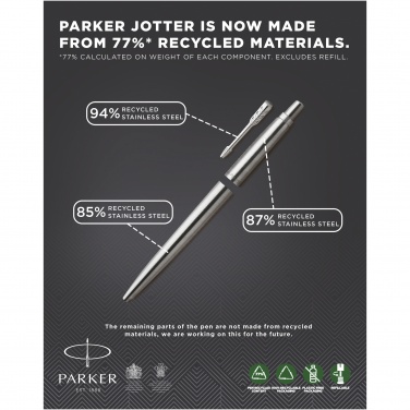 Logo trade promotional gifts image of: Parker Jotter SS ballpoint pen