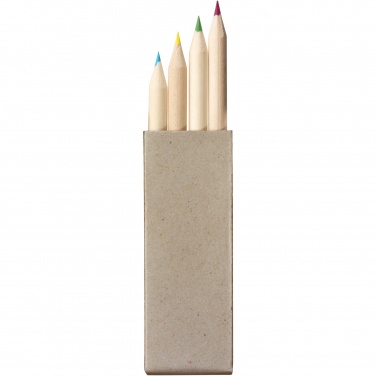 Logo trade promotional products picture of: Tullik 4-piece coloured pencil set