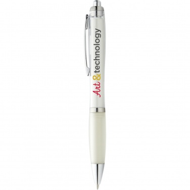 Logo trade advertising products picture of: Nash ballpoint pen coloured barrel and grip